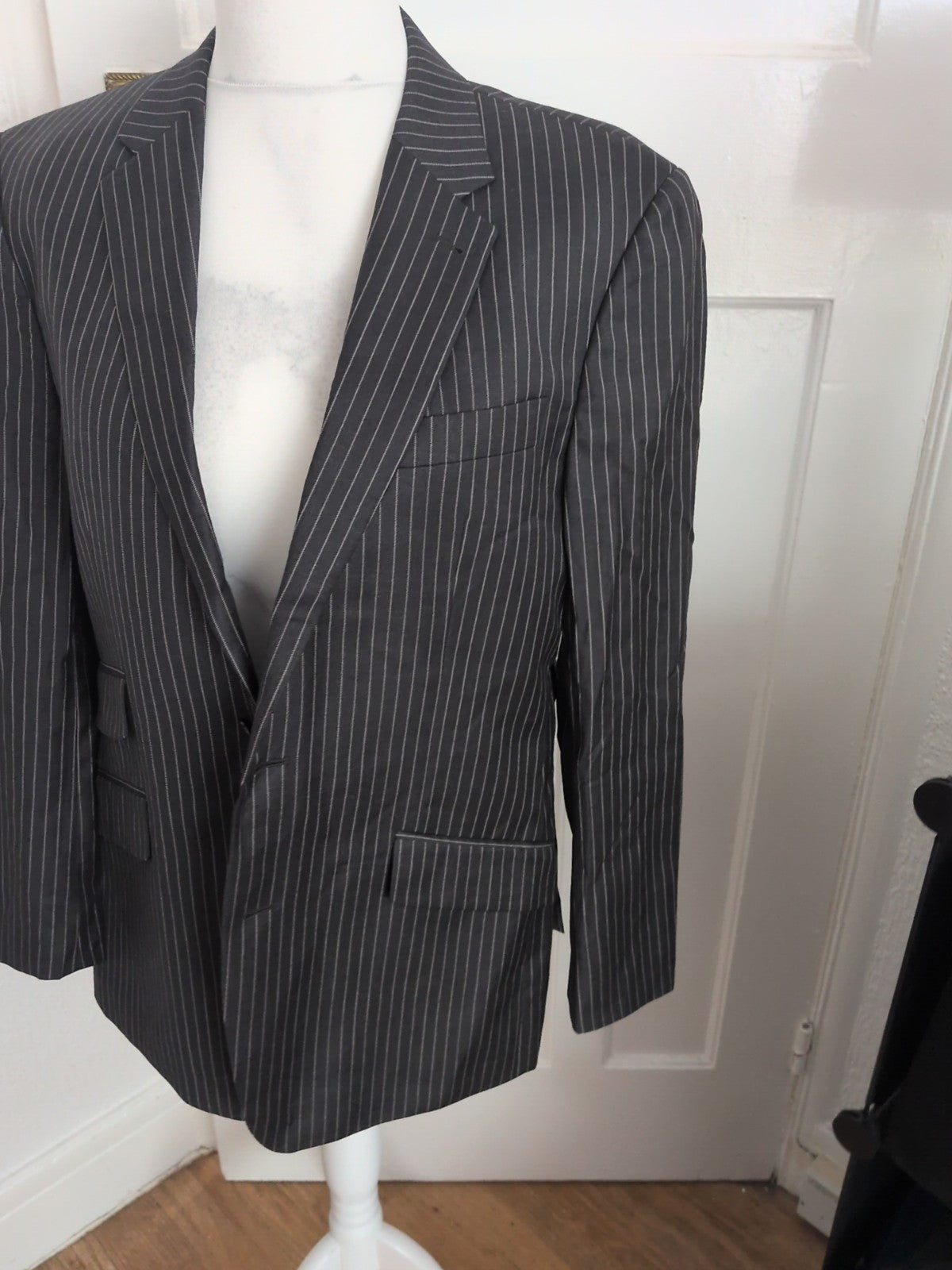 Next 42 Short Black Stripe Suit Jacket