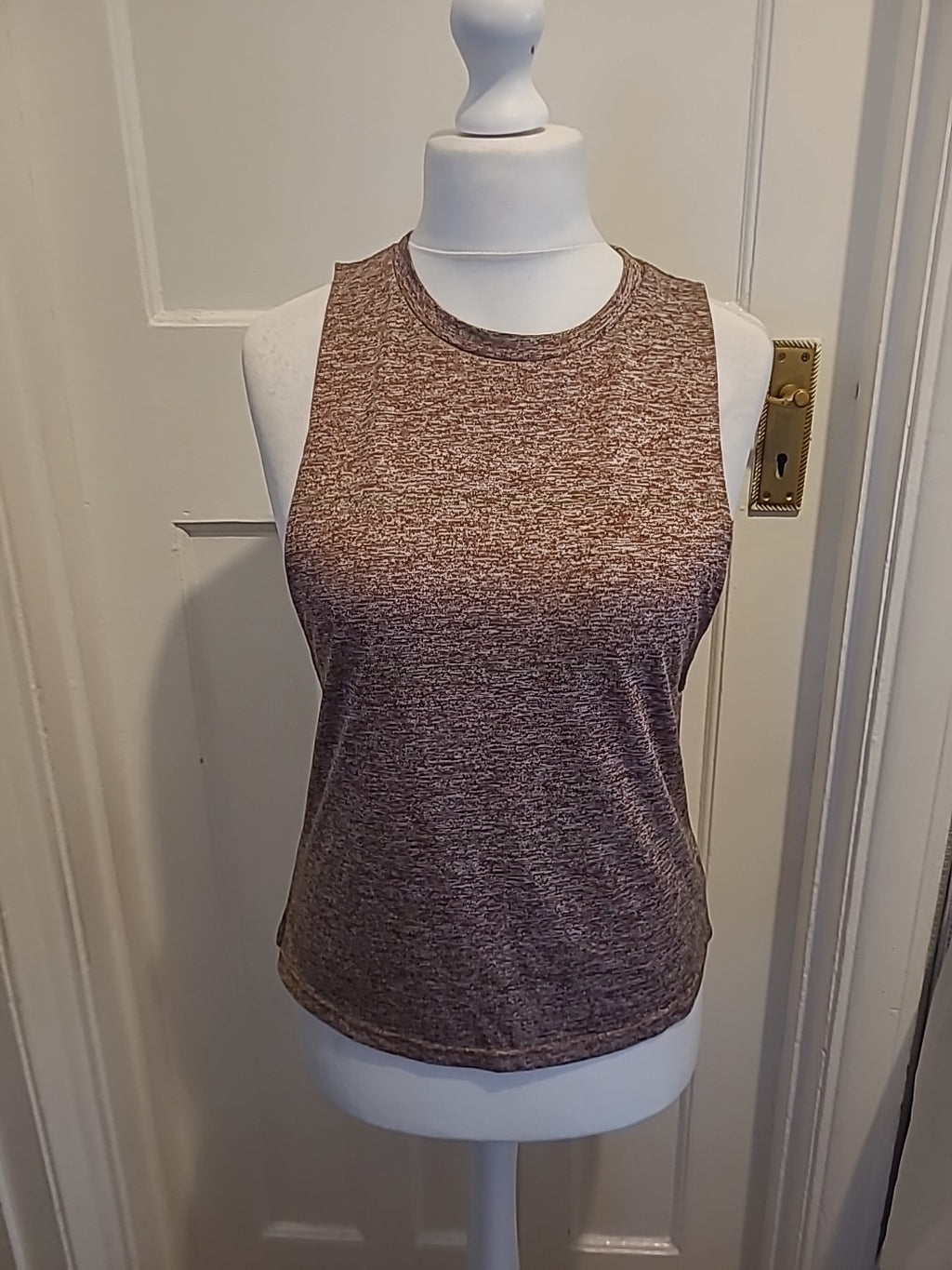 Ladies Shein Size Small Brown Fleck Sleeveless Tank Top