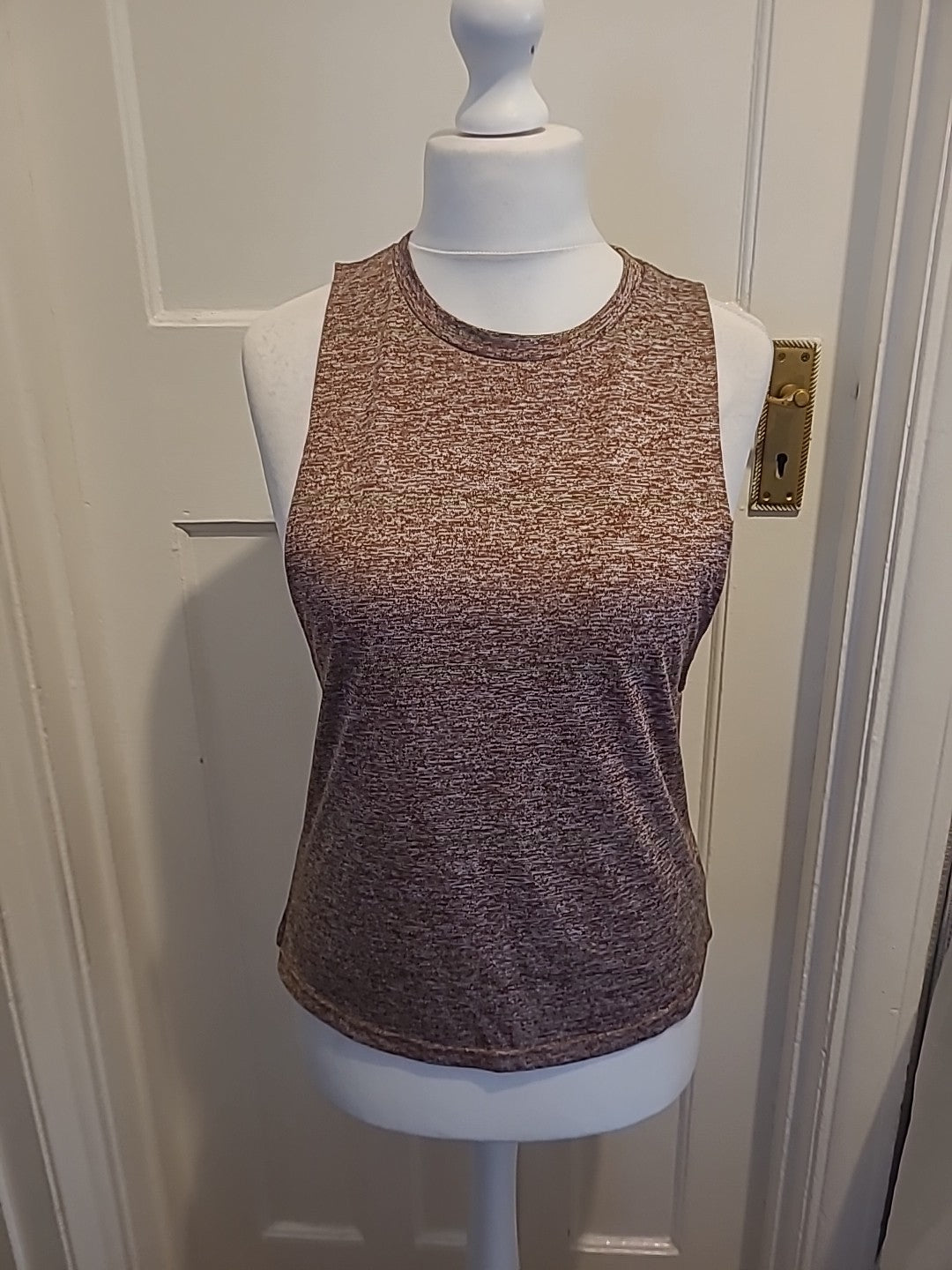 Ladies Shein Size Small Brown Fleck Sleeveless Tank Top