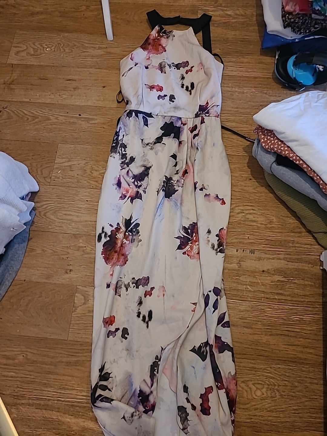 Ladies Little Mistress Size 10 Multicoloured Floral Sleeveless Dress
