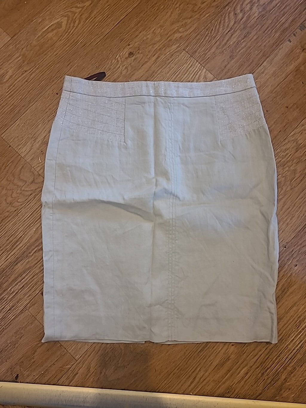 Ladies Comptoir Des Cotonniers Size 10-12 Cream Pencil Skirt