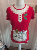 Brand New George 12-14 Red Christmas Pyjama Top