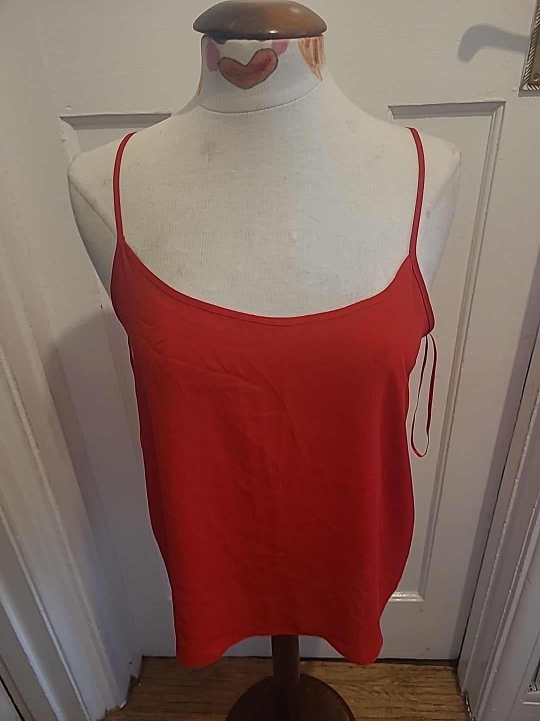 Ladies Papaya Size 12 Red Sleeveless Cami Top