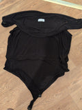 Yours 26-28 Black Sleeveless Bodysuit
