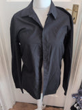 Primark Large 16" Black Slim For Long Sleeve Shirt
