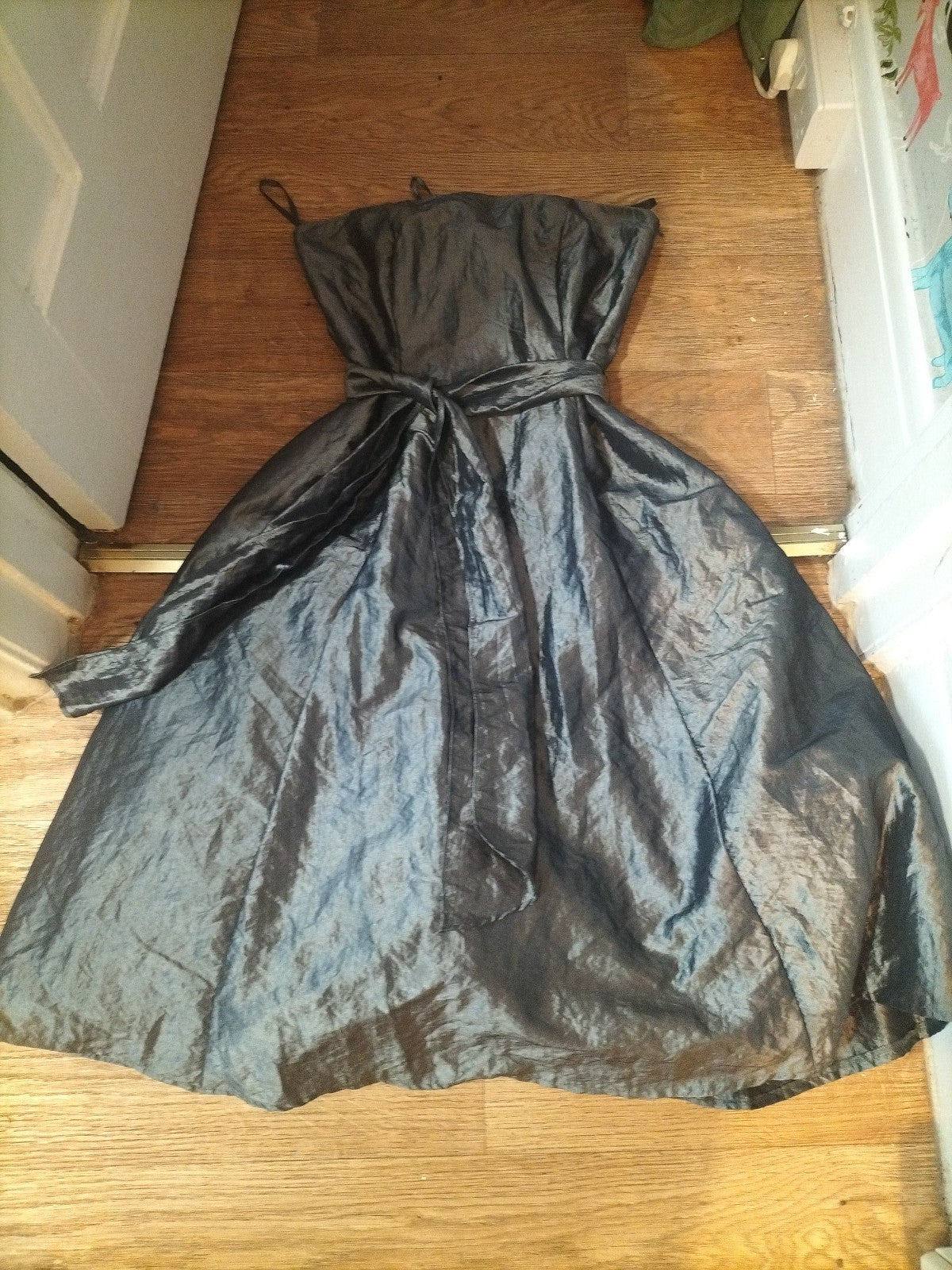 Ladies Geroge size 12 dark grey sleeveless dress