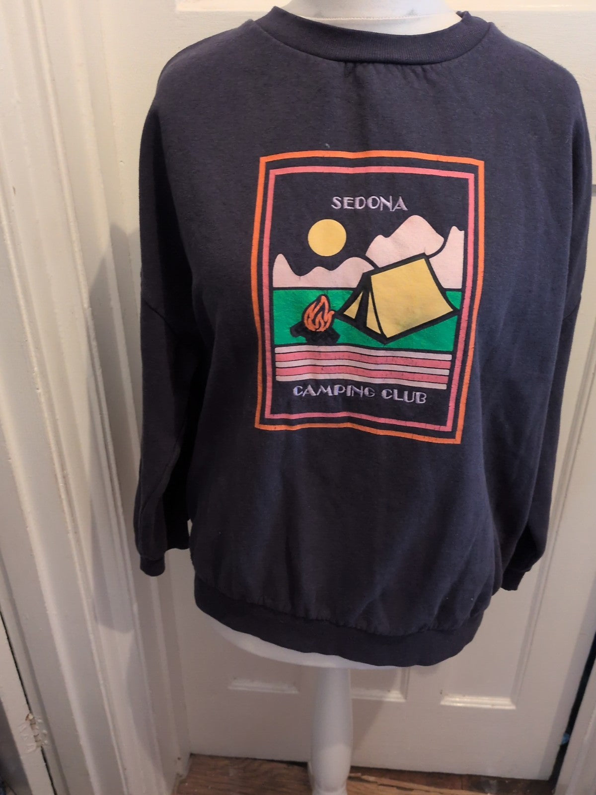 Simply Be 18 Navy Sedona Print Pullover Jumper