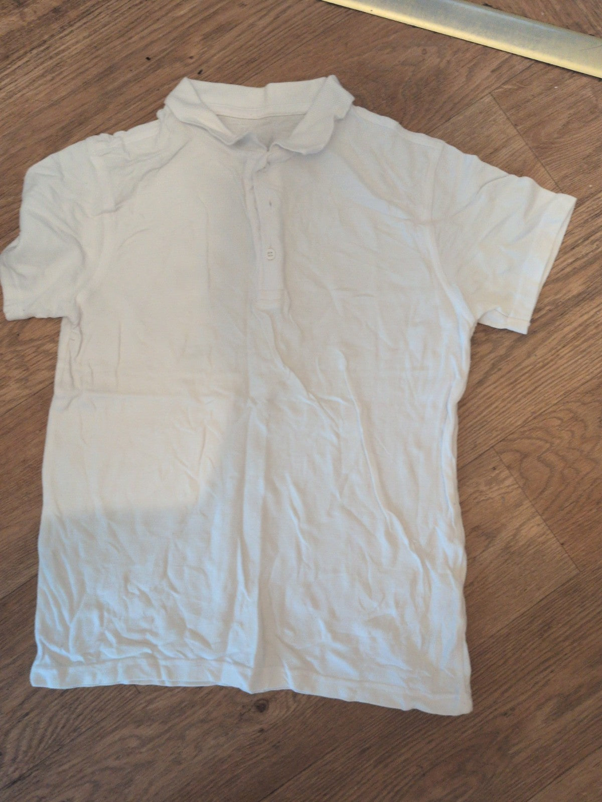 George 10-11 Years White Short Sleeve Polo Shirt School