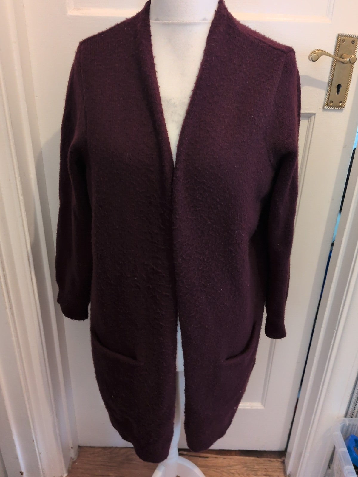 George 18 Warm Dark Purple Cardigan