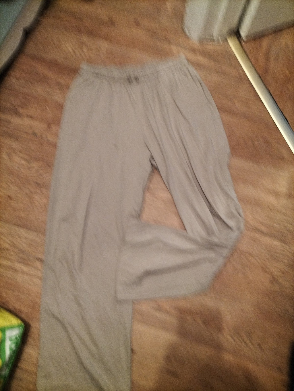 Mens Asos Size L Beige Elasticated Jogger Style Trousers
