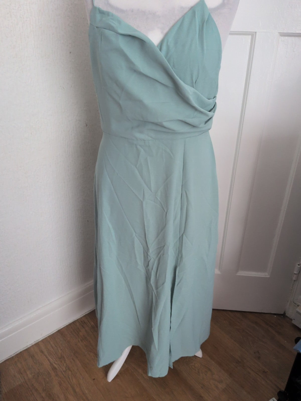 Niay XL Pale Turquoise Long Length Sleeveless Dress