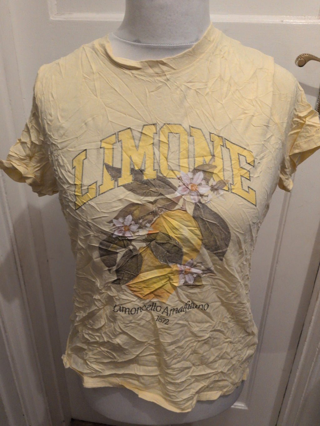 New Look 14 Yellow Printed Short Sleeve T-shirt