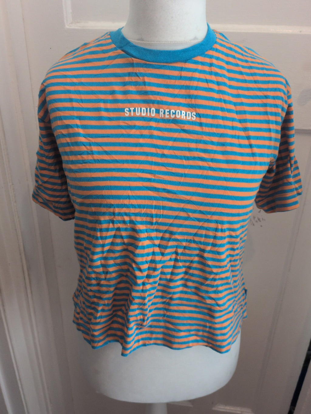 Next 12 Years Blue And Orange Striped T-shirt