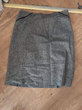 Liz Claiborne 14 Grey Flecked Lined Below Knee Skirt