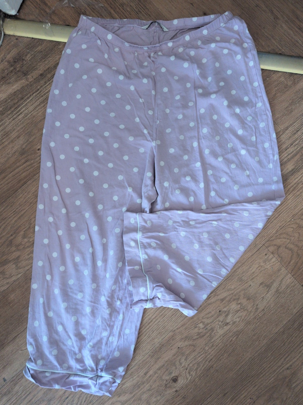 Tu 14 Purple Spot Elasticated Pyjama Bottoms
