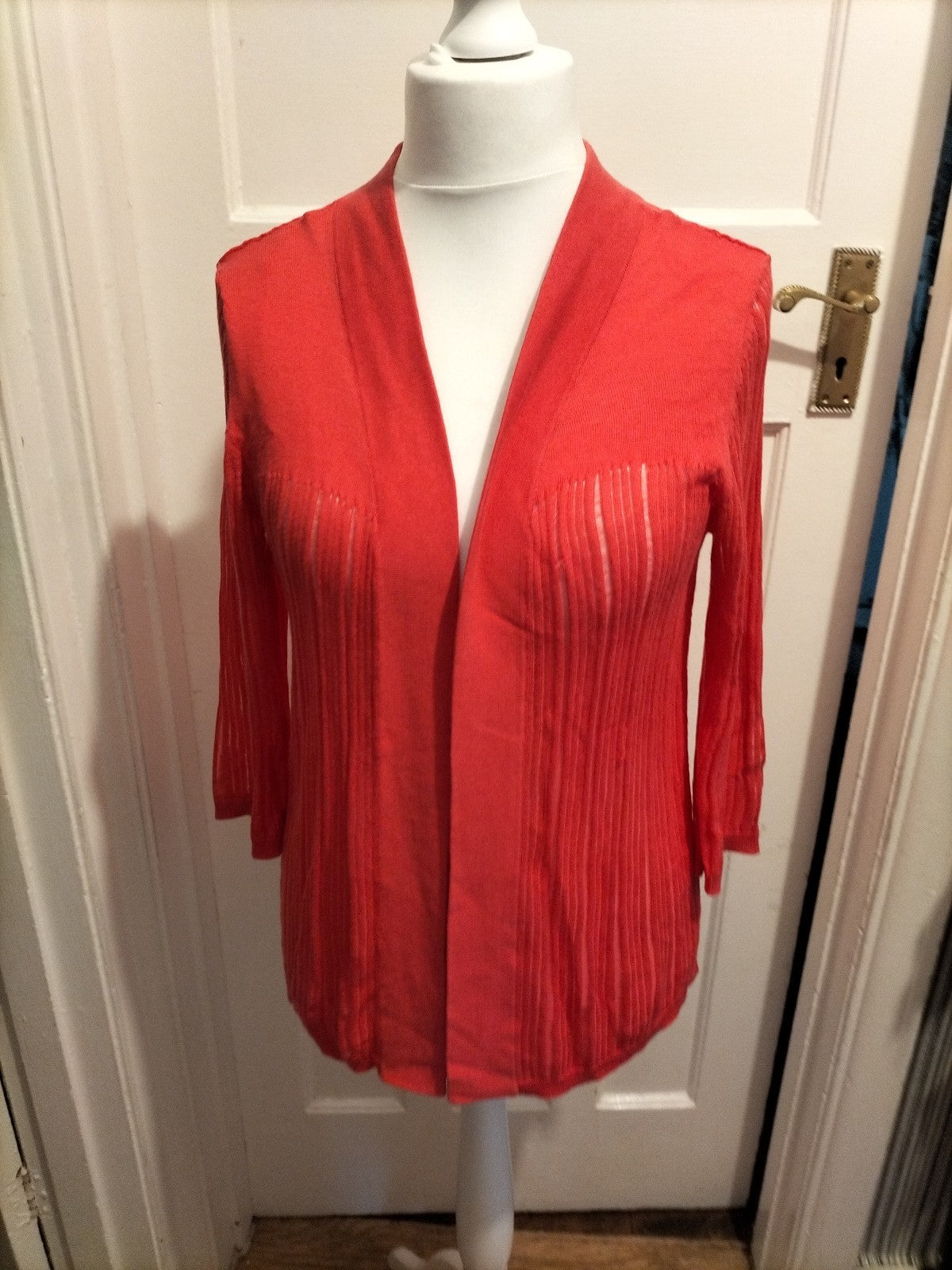 Ladies Bonmarche Size Small Coral Cardigan