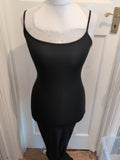 Small Black Long Length Sleeveless Dress Pencil