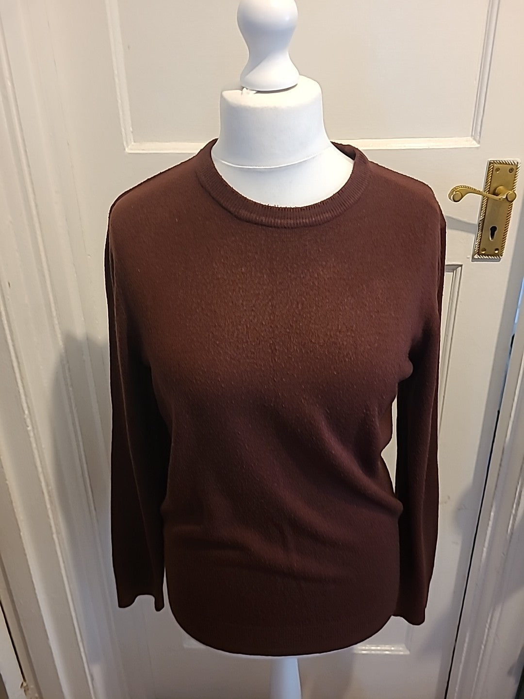 Mens Easy Size M Purple Pullover Jumper