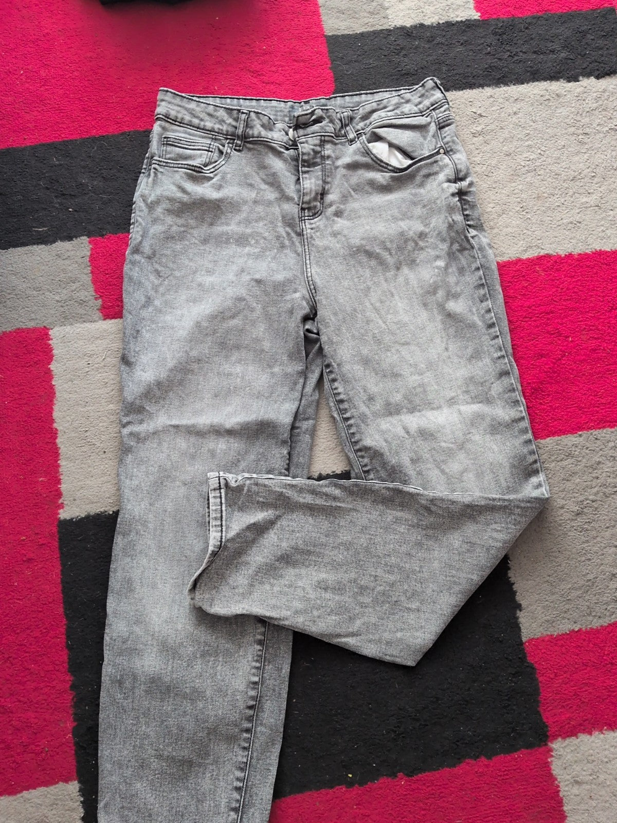 Denim By Tu 14 Girlfriend Grey Jeans