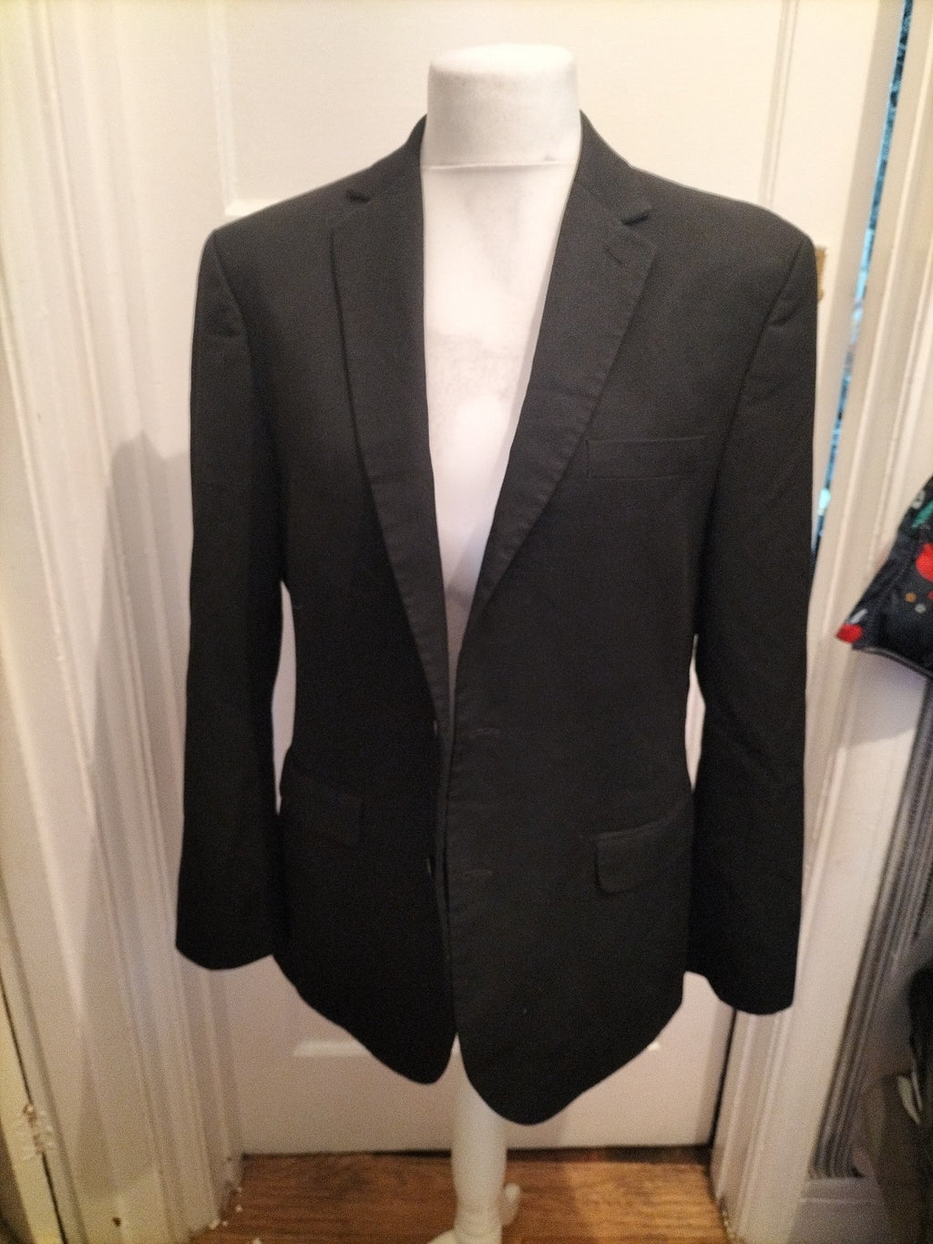 Mens M&S Size 42M Regular Fit Black Blazer