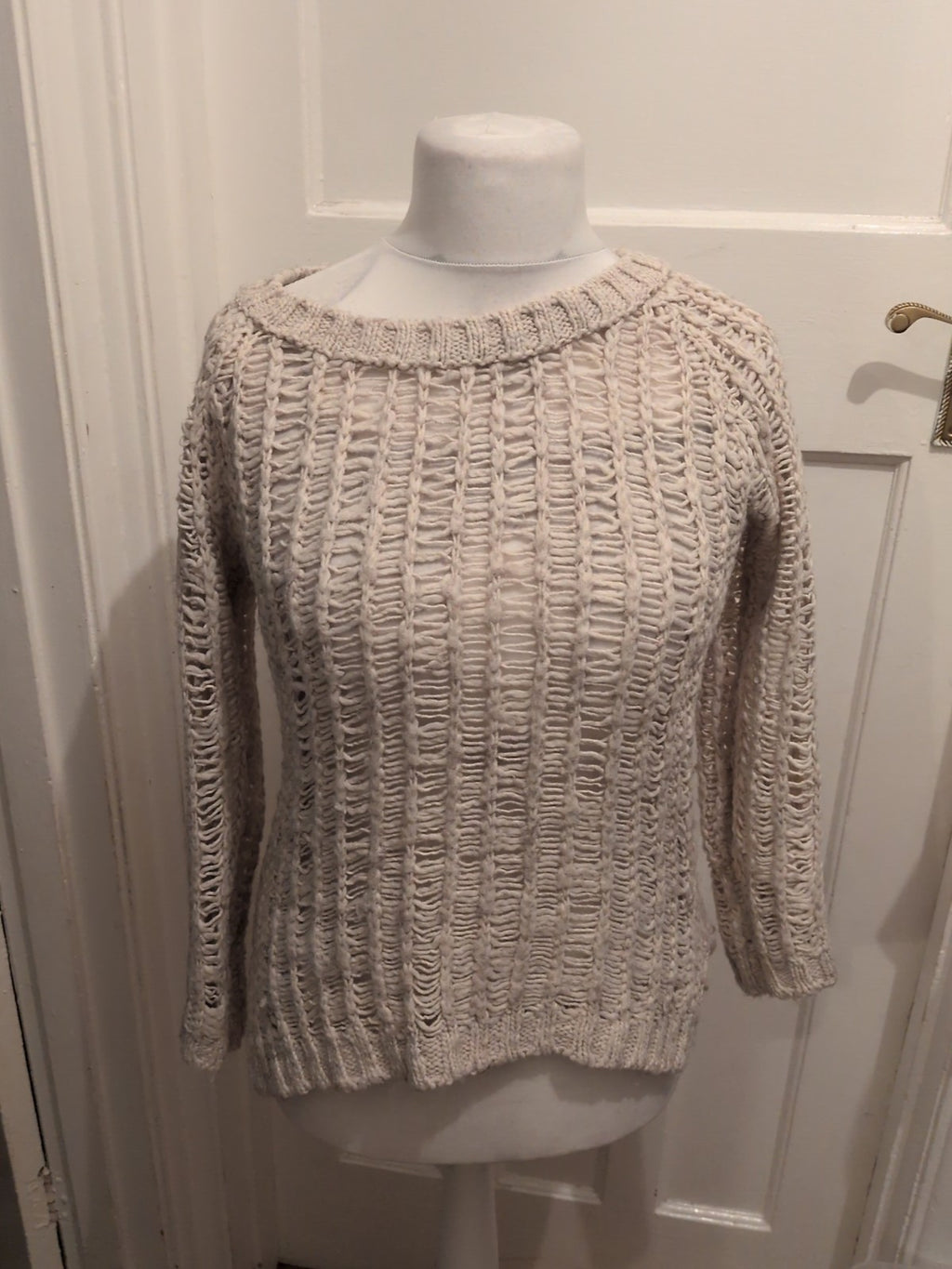 H&M Medium Beige Knit Long Sleeve Jumper