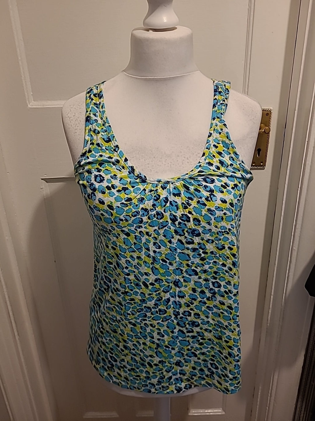 Ladies Roman Size 10 Muti Colour Sleeveless Vest Top