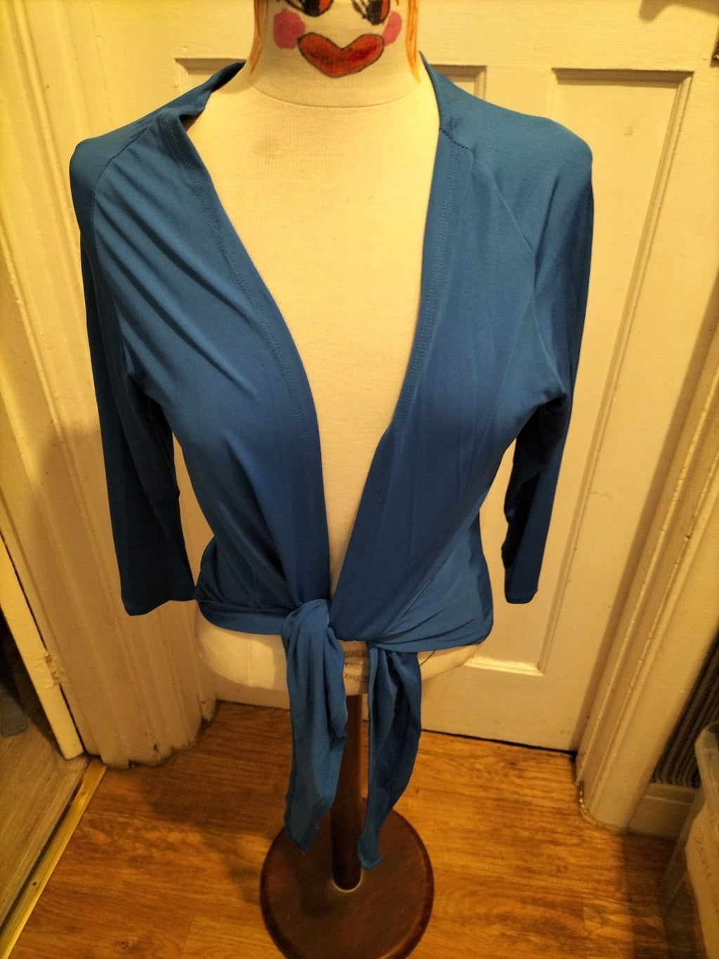 Ladies Sally Allen Free Size Royal Blue Long Sleeved Blouse