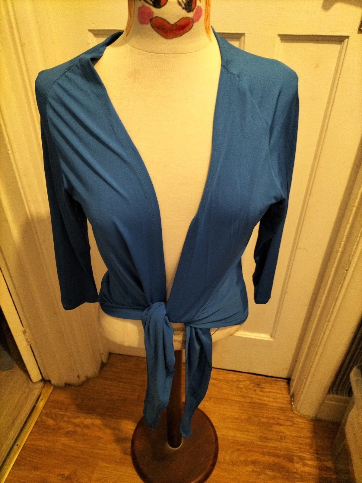Ladies Sally Allen Free Size Royal Blue Long Sleeved Blouse