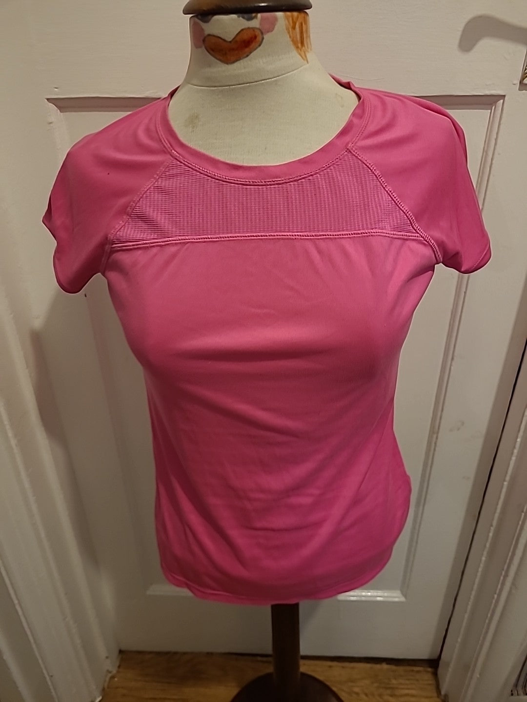 Ladies Athletic Works Size Small Hot Pink Sports Tshirt