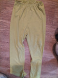 Girls Age 10 Years Yellow Sports Leggings