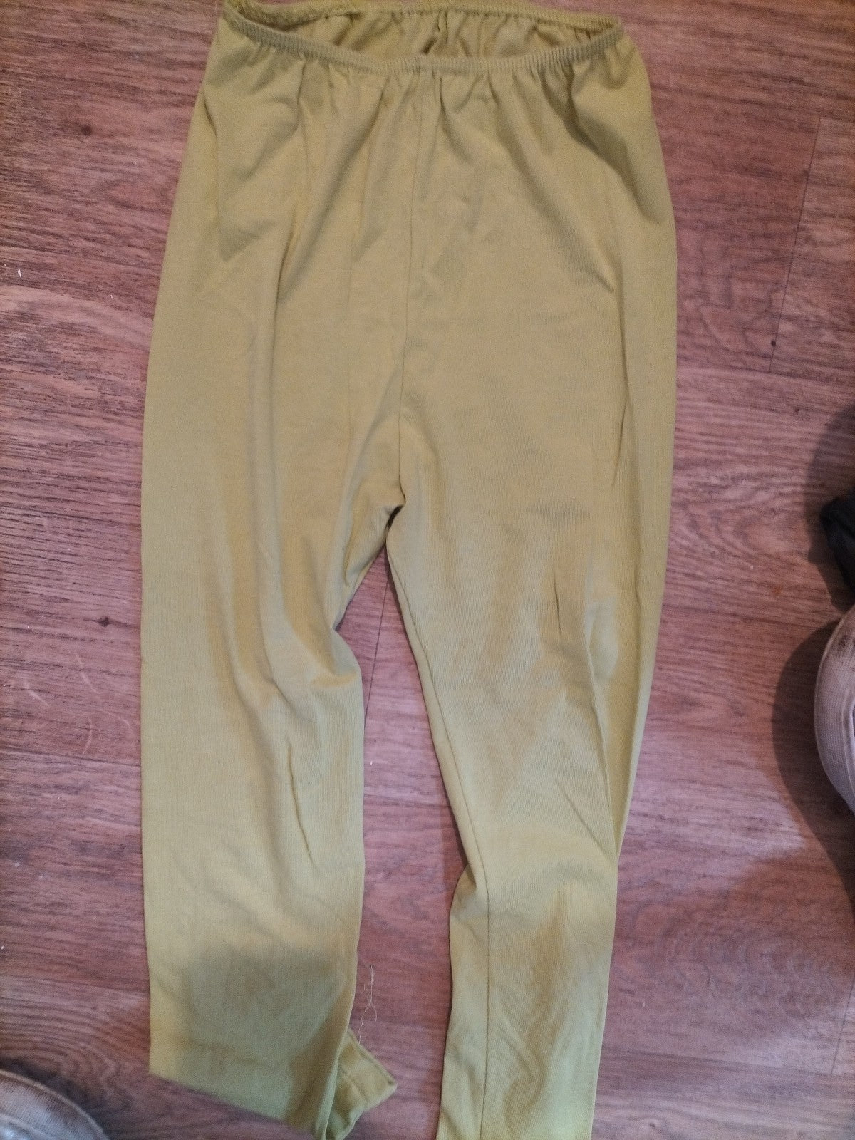 Girls Age 10 Years Yellow Sports Leggings