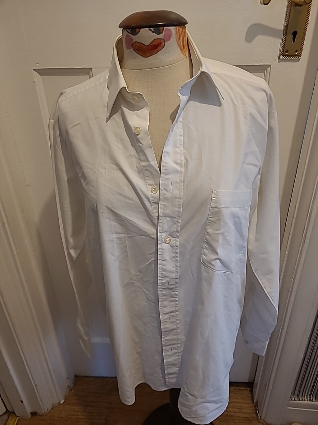 Mens Rocola Gold Size Large White Shirt