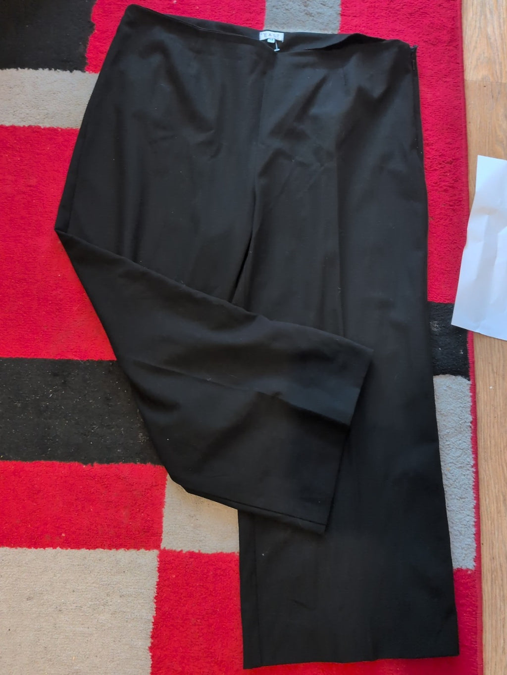 Ladies East Size 18 Black Straight Leg Trousers