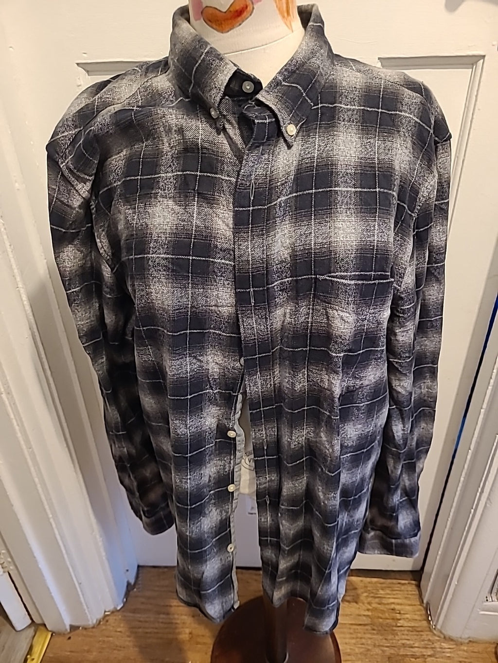 Mens Next Size 2XL Black/Grey Overshirt