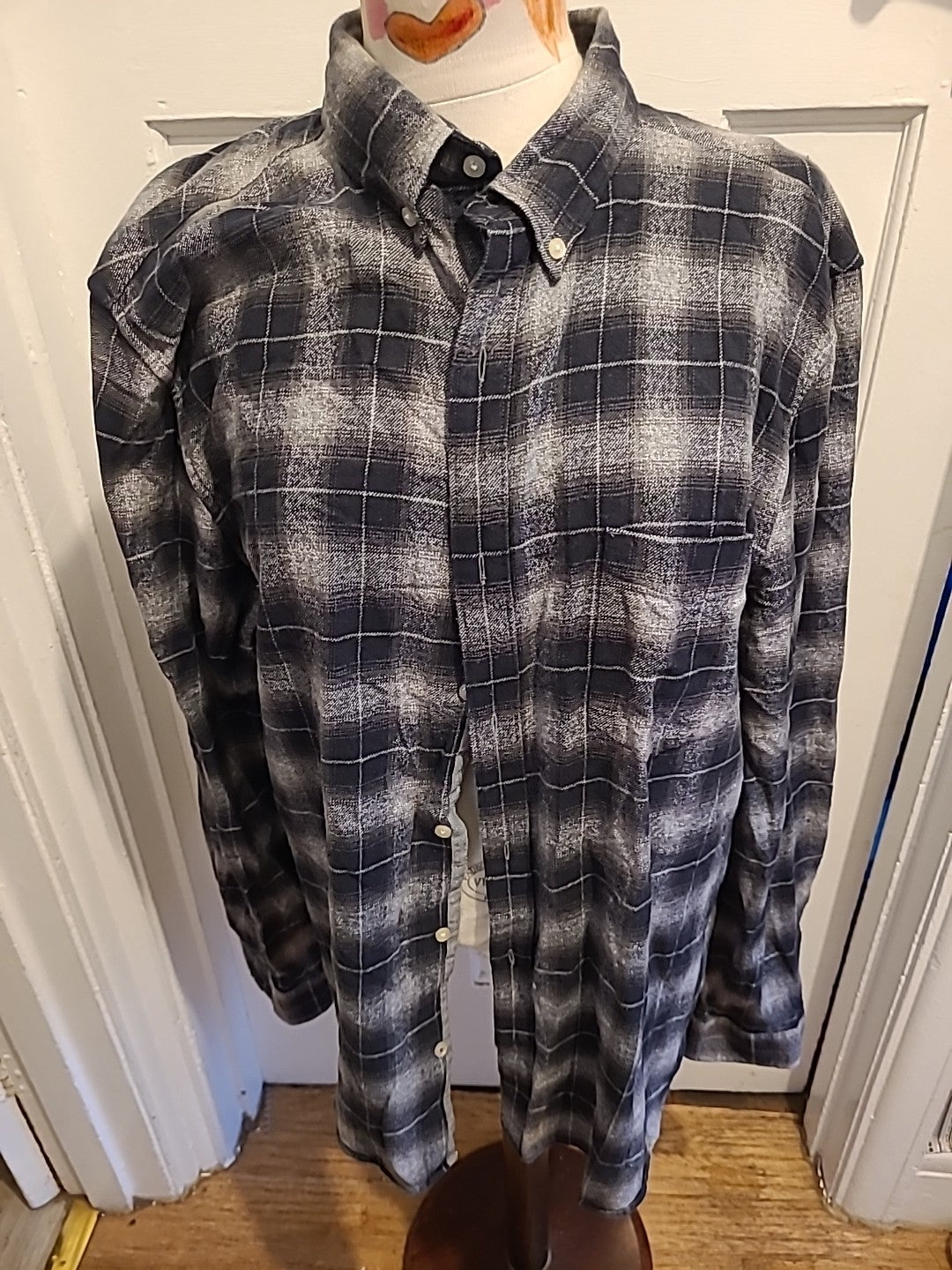 Mens Next Size 2XL Black/Grey Overshirt