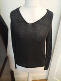 Ladies H&M Size Small Black Knit Jumper