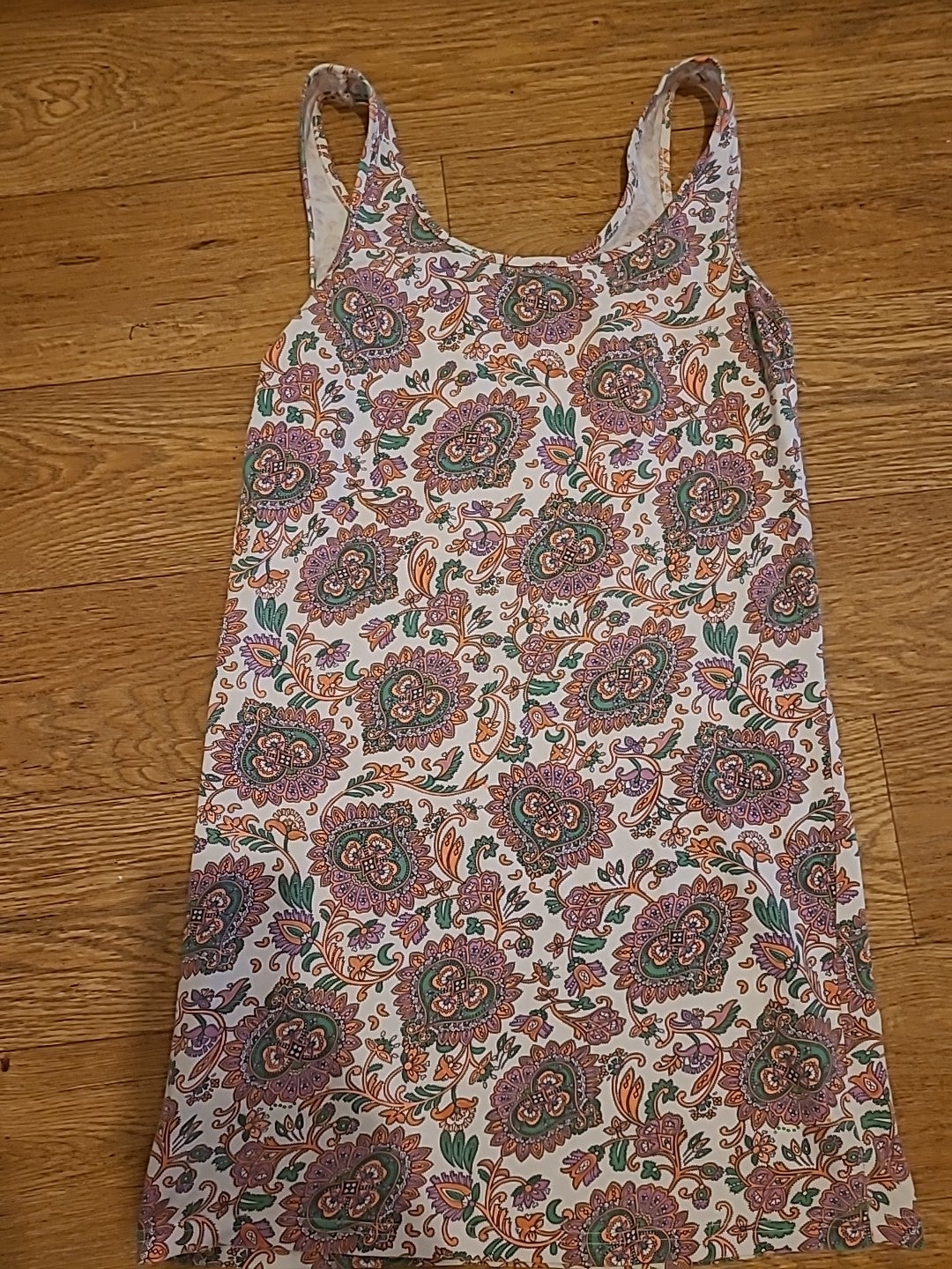 Ladies Peacocks Size 12 Multi Aztec Sleeveless Knee Length Dress