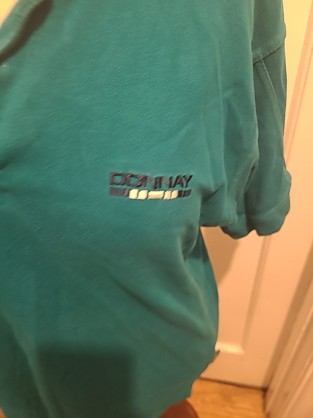 Mens Donnay Size XS Teal Short Sleeved Polo