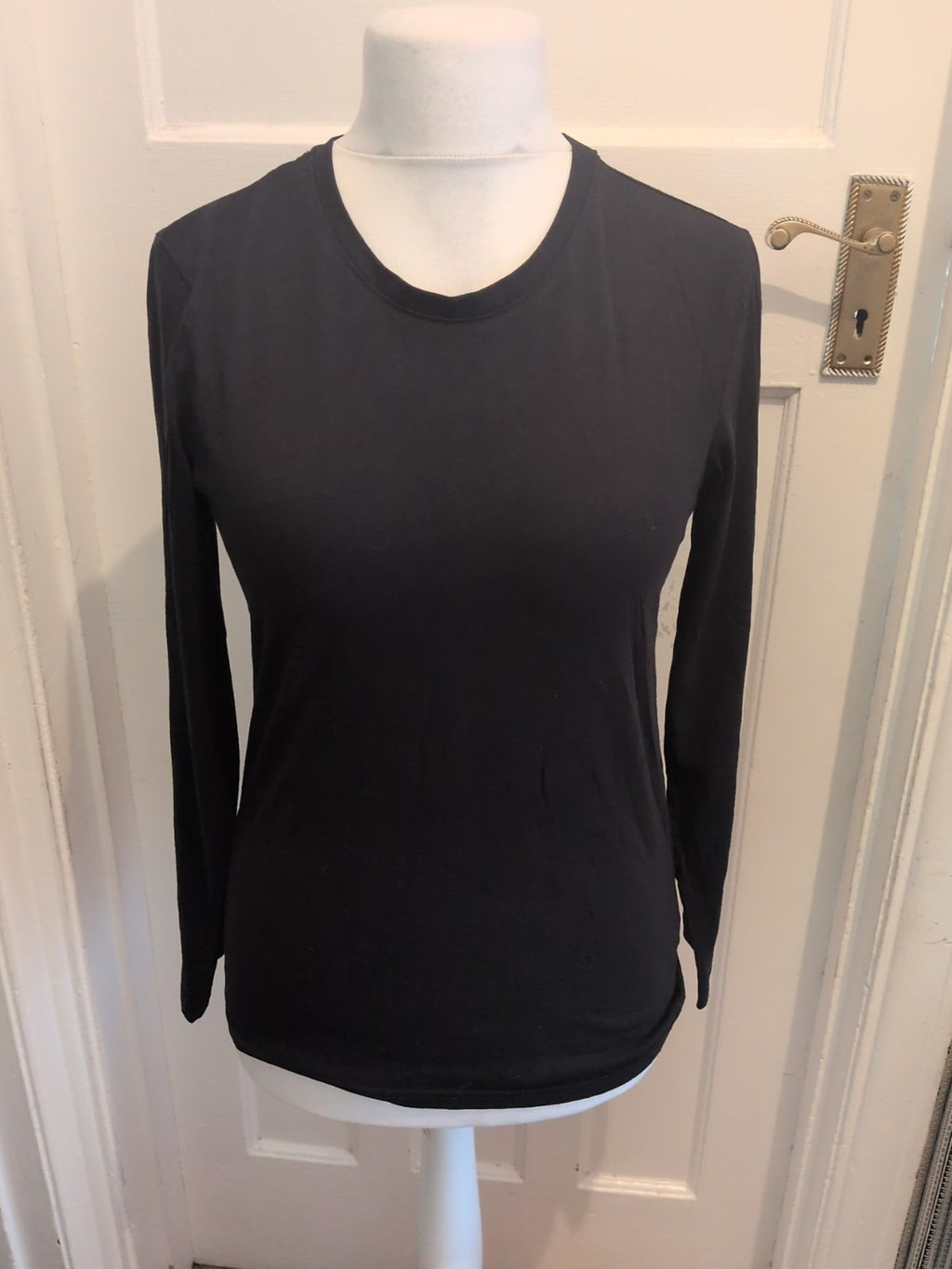 Tu Man Slim Fit Black Small Long Sleeve T-shirt