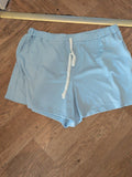 Shein Curve 4XL Pale Blue Elasticated Shorts With Drawstring