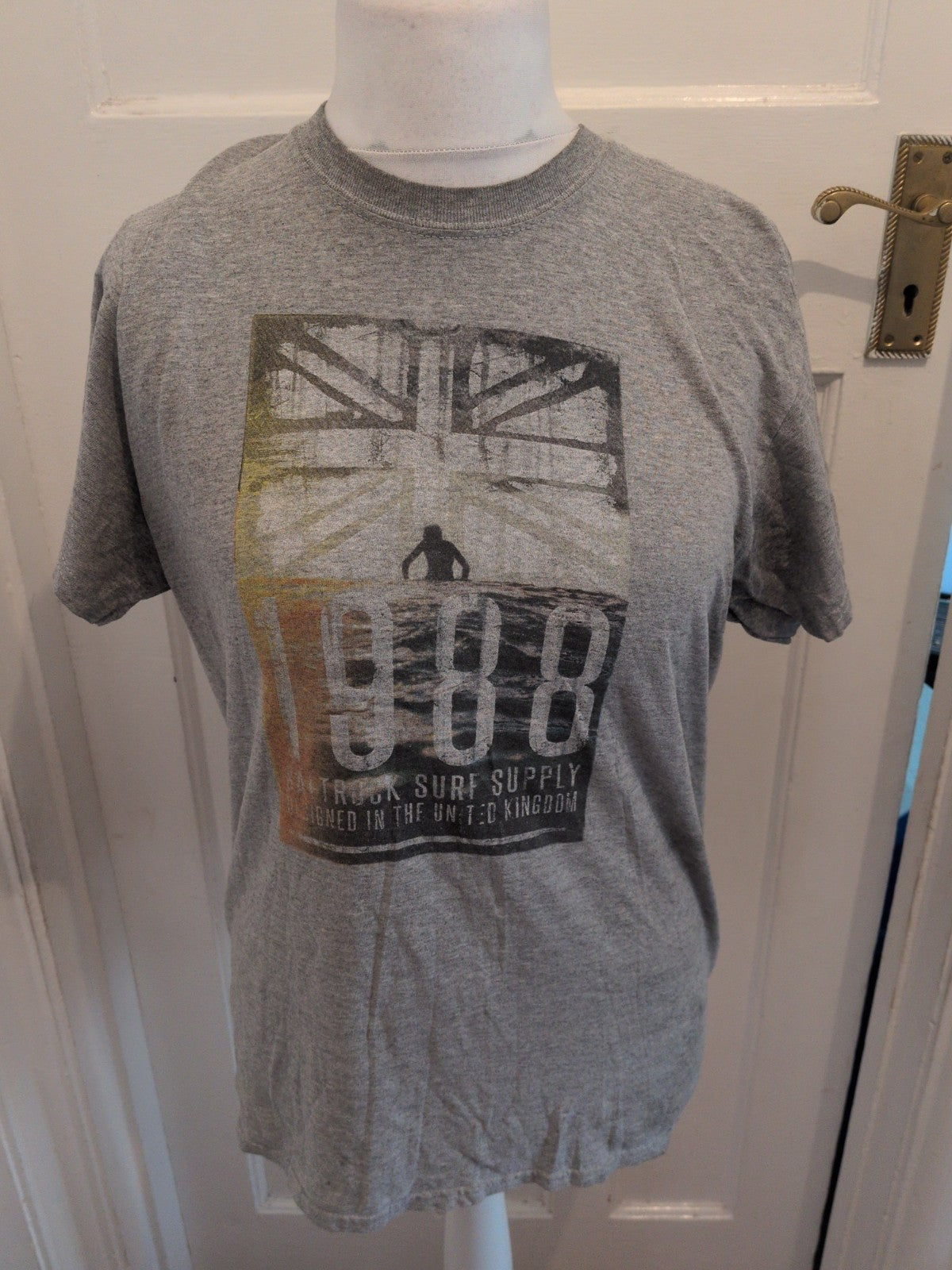 Saltrock Medium Grey Print Short Sleeve T-shirt