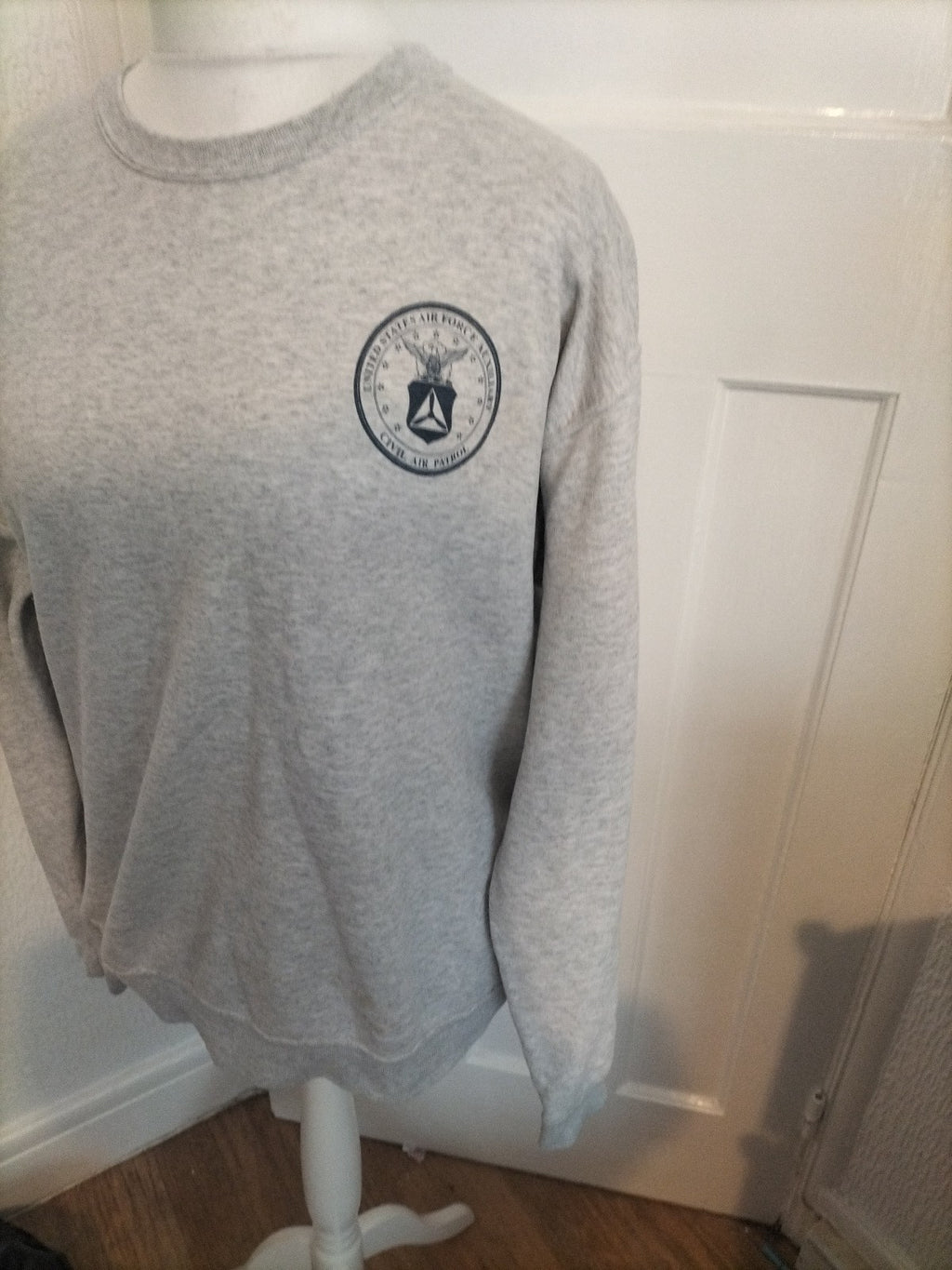 Mens Jerzees Size Large Grey United States Air Force Sweatshirt