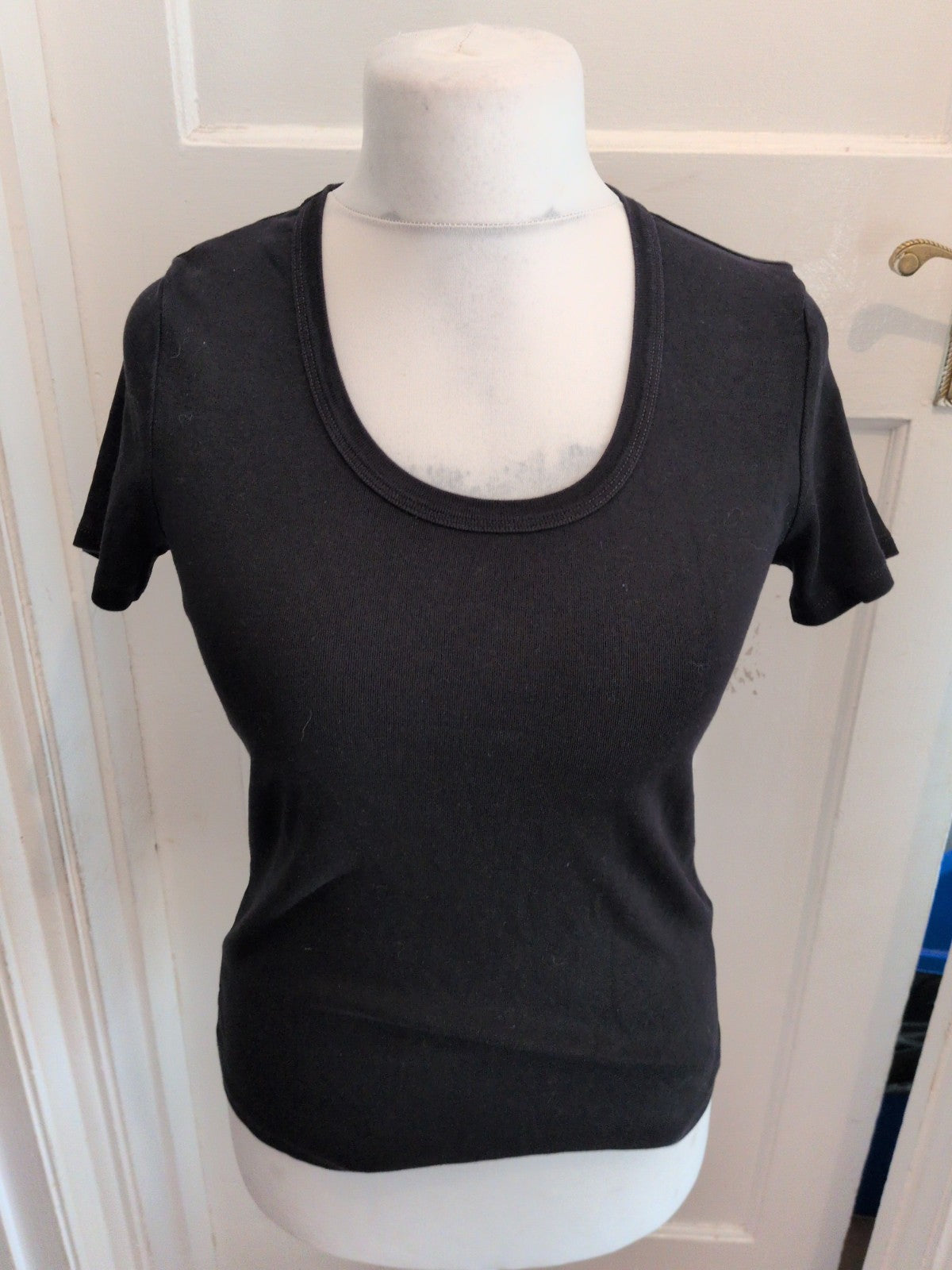 Marks And Spencers 14 Black Short Sleeve T-shirt