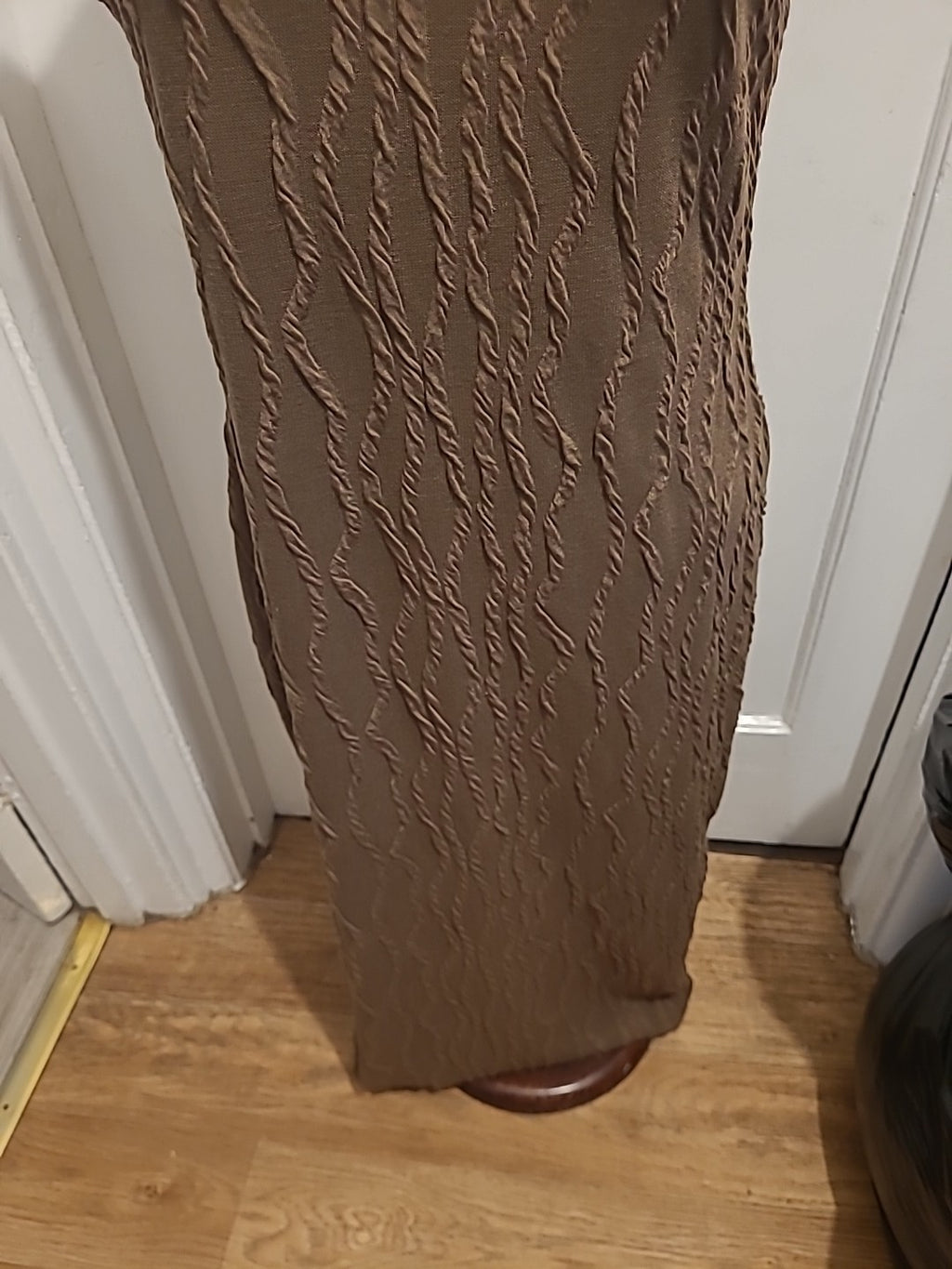 Ladies Size XL Brown Patterned Sleeveless Dress