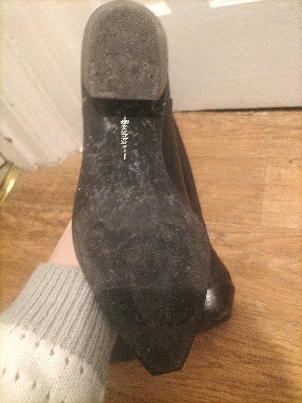 Ladies Bershka Size Euro 38 Black Boots