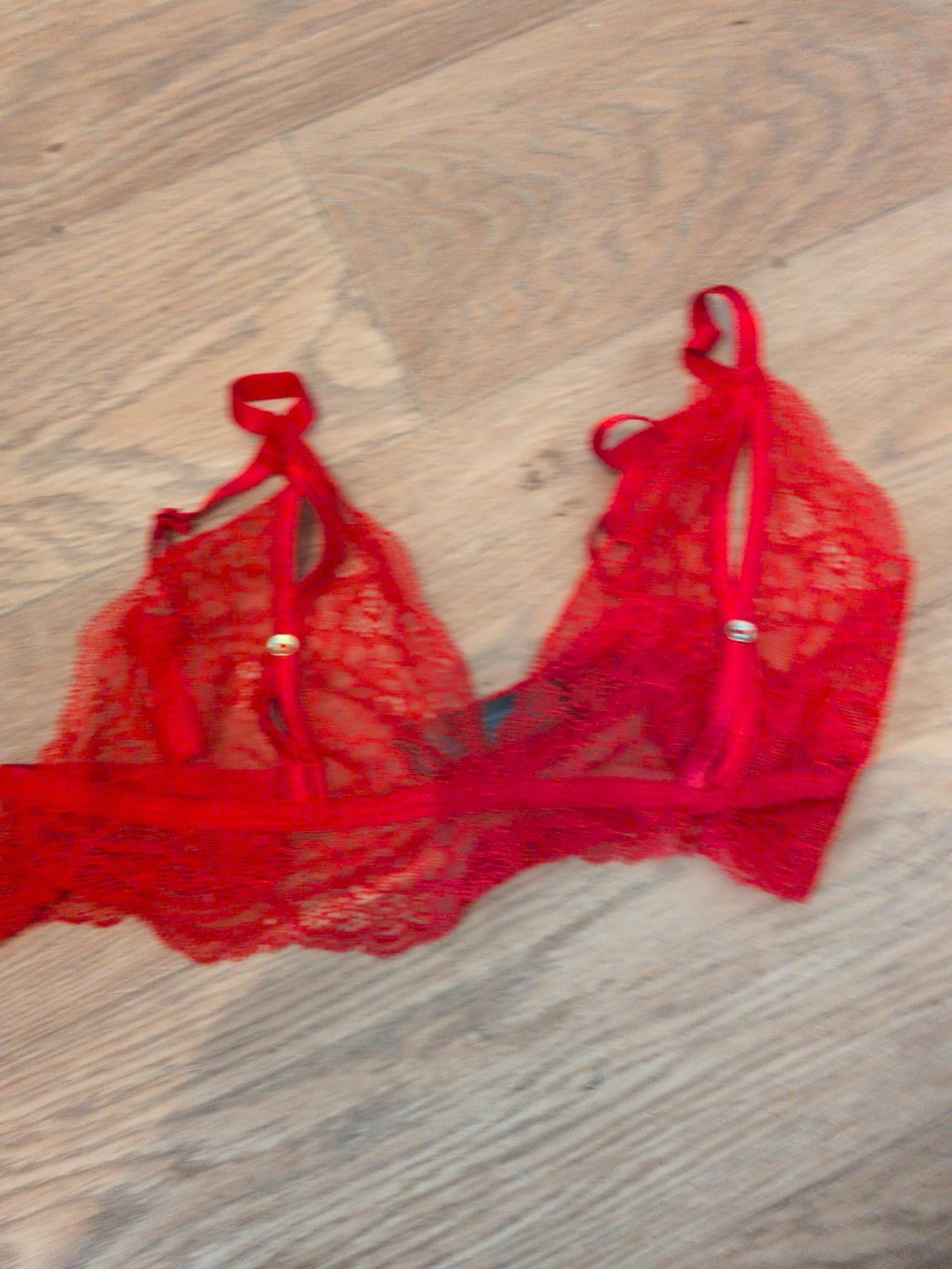 Ann Summers 8-10 Red Lace Bralette