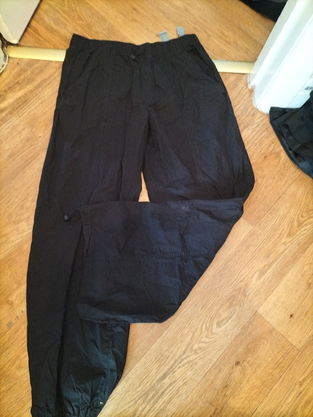 Zara Medium Black Shower Proof Trousers Elasticated