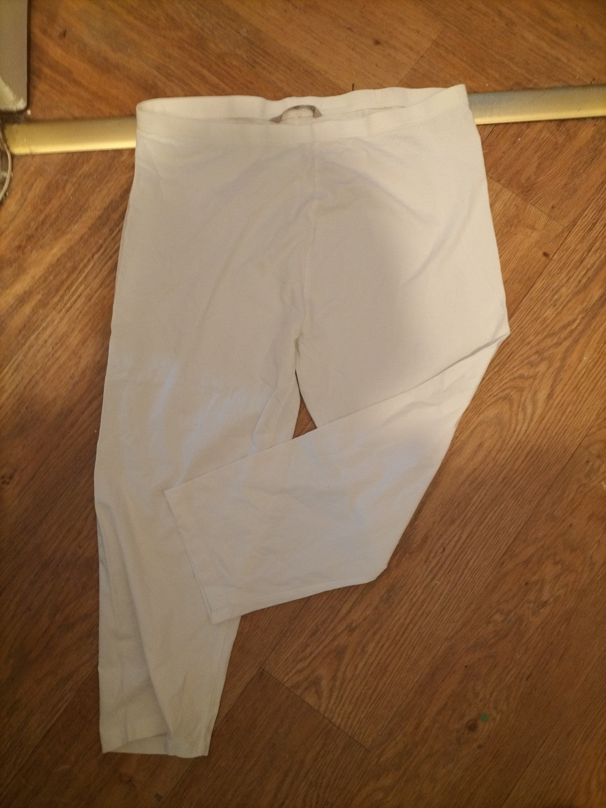 Ladies Cropped Leggings In White From Tu