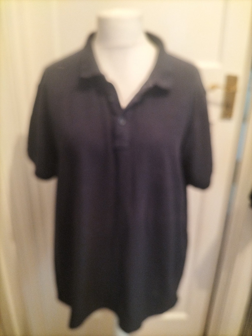 Mens Easy Size XXL Navy Short Sleeved Polo