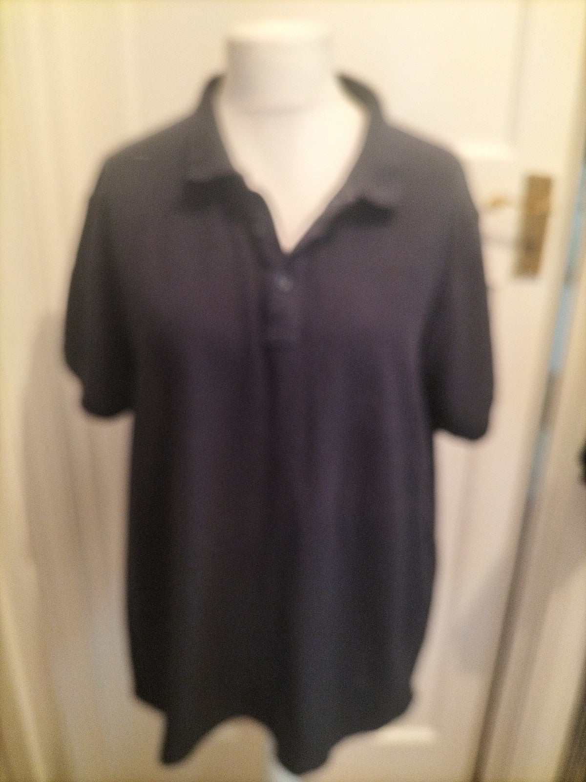 Mens Easy Size XXL Navy Short Sleeved Polo